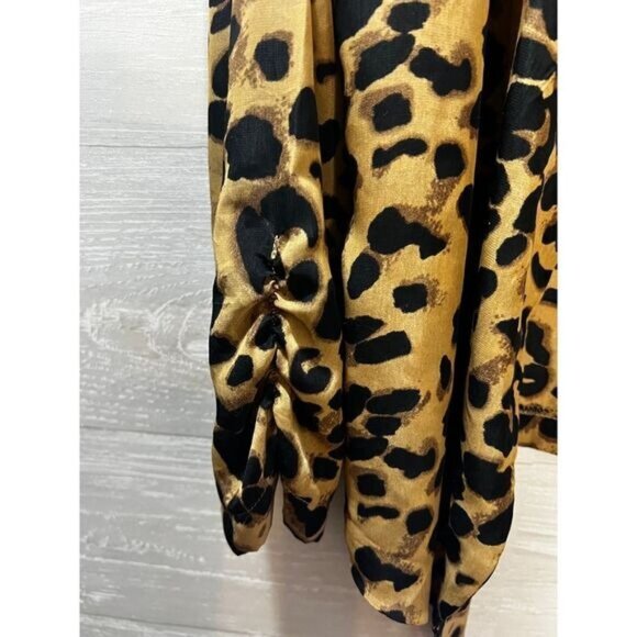 NEW Leopard Print Open Blazer Medium by PEARL - Picture 3 of 5